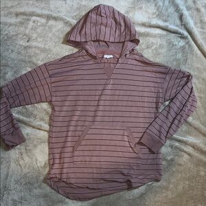 Maurice’s women’s medium Striped Mauve Hoodie